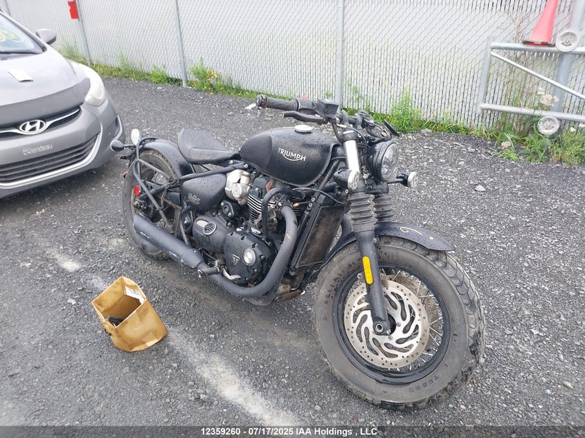 SMTD53HL8JT879977 2018 Triumph Motorcycle Bonneville Bobber Black auction photo 1