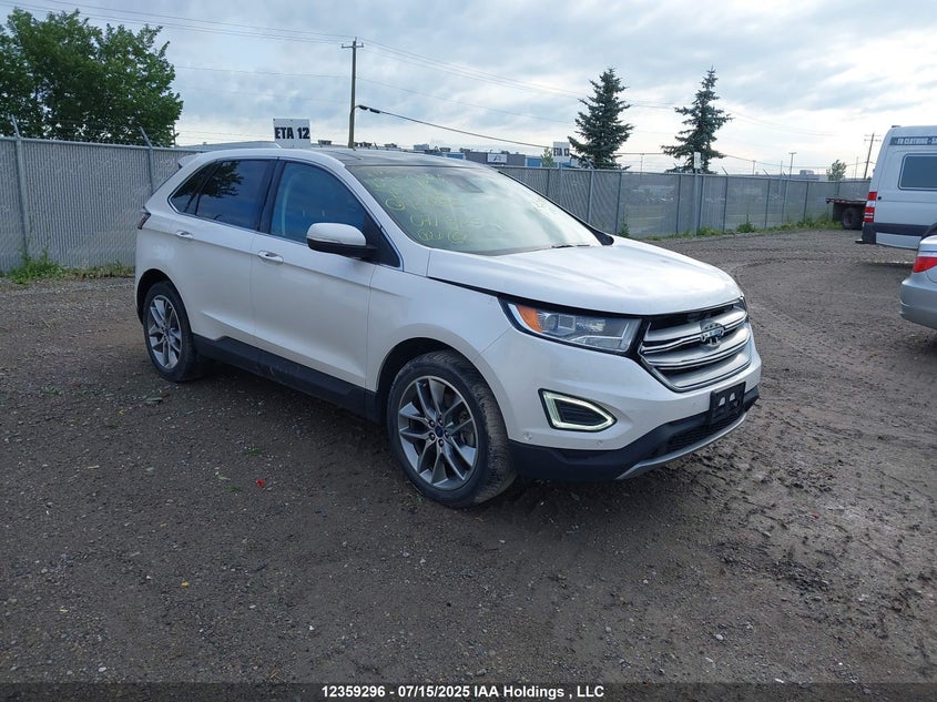 2FMPK4K88FBB10672 2015 Ford Edge Titanium auction photo 1