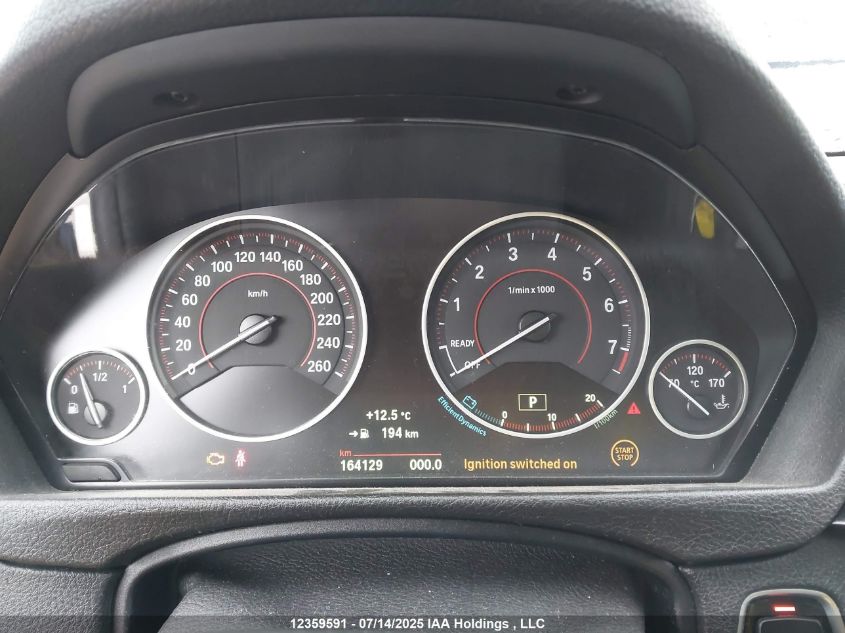 2015 BMW 328I xDrive VIN: WBA3B3G57FNR89434 Lot: 12359591