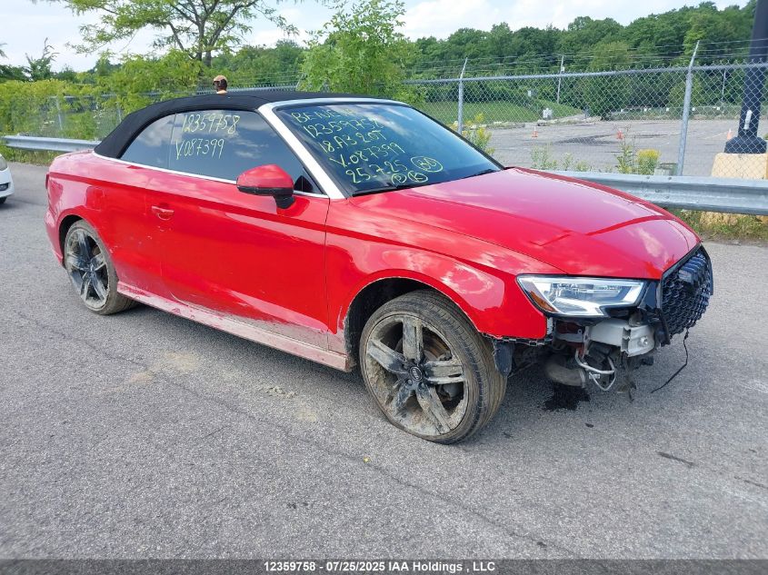 2018 Audi A3 2.0T Progressiv VIN: WAUY8LFF4J1087399 Lot: 12359758