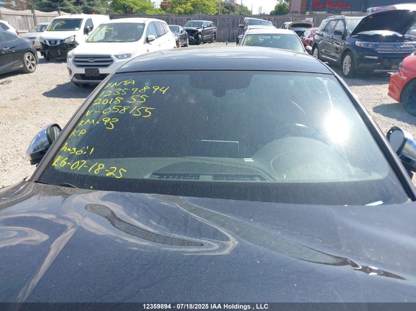 2018 Audi S5 VIN: WAUC4CF50JA058155 Lot: 12359894