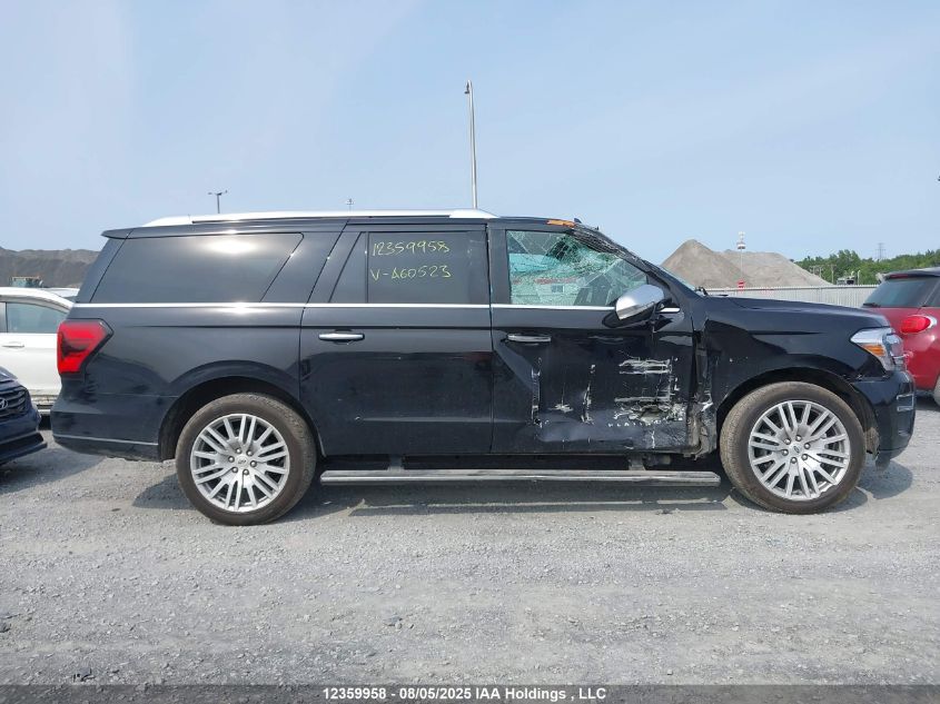 2022 Ford Expedition Max Platinum VIN: 1FMJK1MT2NEA60523 Lot: 12359958