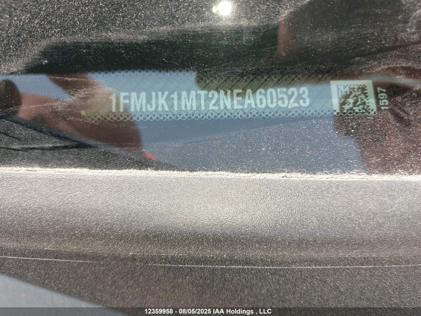 2022 Ford Expedition Max Platinum VIN: 1FMJK1MT2NEA60523 Lot: 12359958