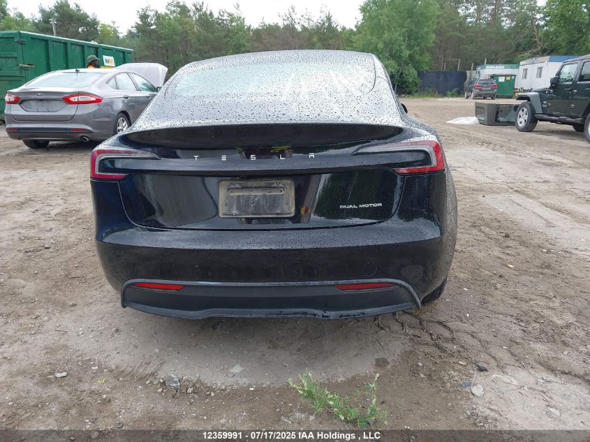 2025 Tesla Model 3 VIN: 5YJ3E1EB0SF923033 Lot: 12359991