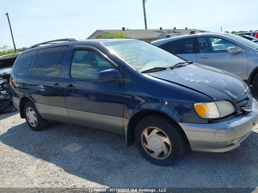 2001 Toyota Sienna Le VIN: 4T3ZF13CX1U360049 Lot: 12360439