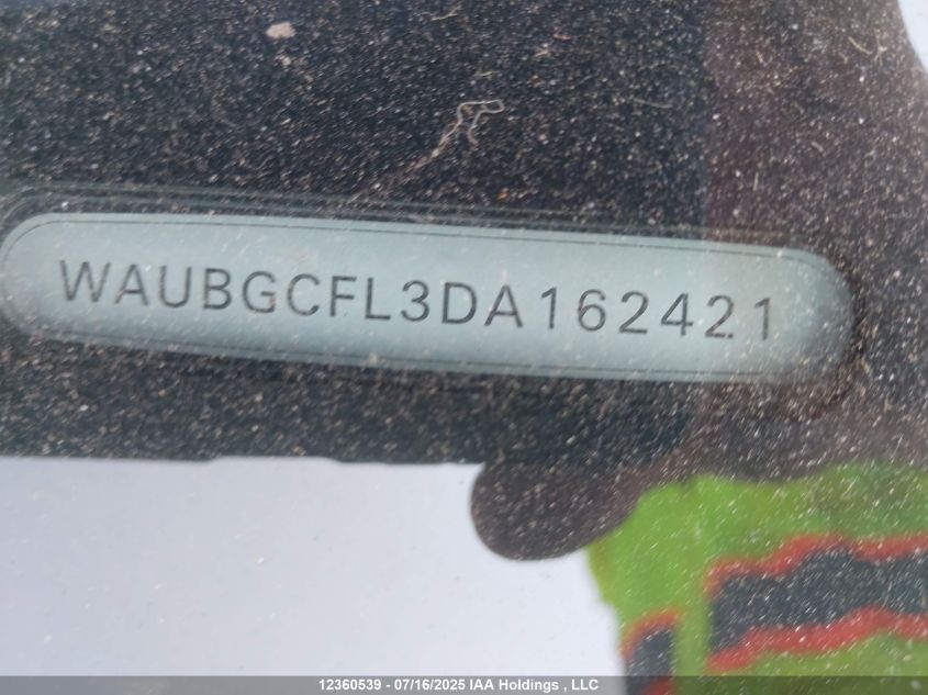 2013 Audi S4 Premium Plus VIN: WAUBGCFL3DA162421 Lot: 12360539