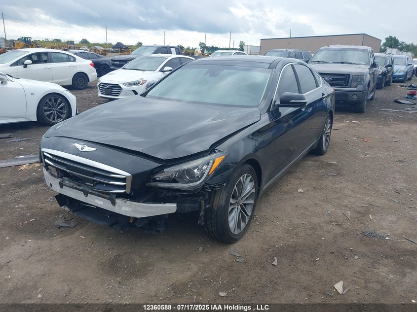 2015 Hyundai Genesis 3.8 Technology VIN: KMHGN4JEXFU046594 Lot: 12360588