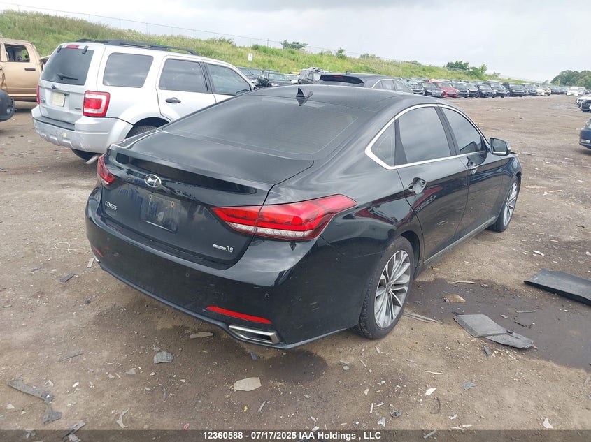 2015 Hyundai Genesis 3.8 Technology VIN: KMHGN4JEXFU046594 Lot: 12360588