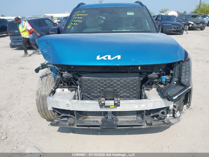 2024 Kia Ev9 Land W/Gt-Line VIN: KNDAEFS5XR6043756 Lot: 12360667