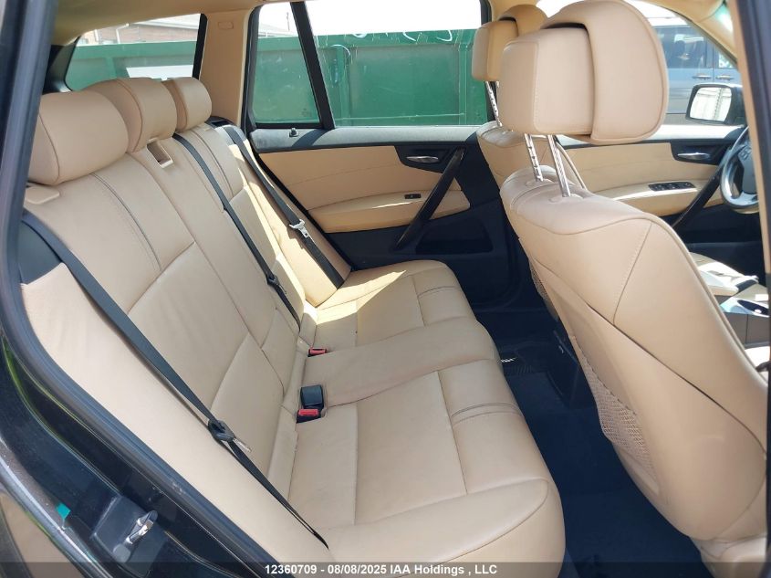 2008 BMW X3 3.0I VIN: WBXPC93428WJ08883 Lot: 12360709