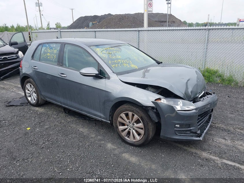 3VW117AU1FM092153 2015 Volkswagen Golf auction photo 1