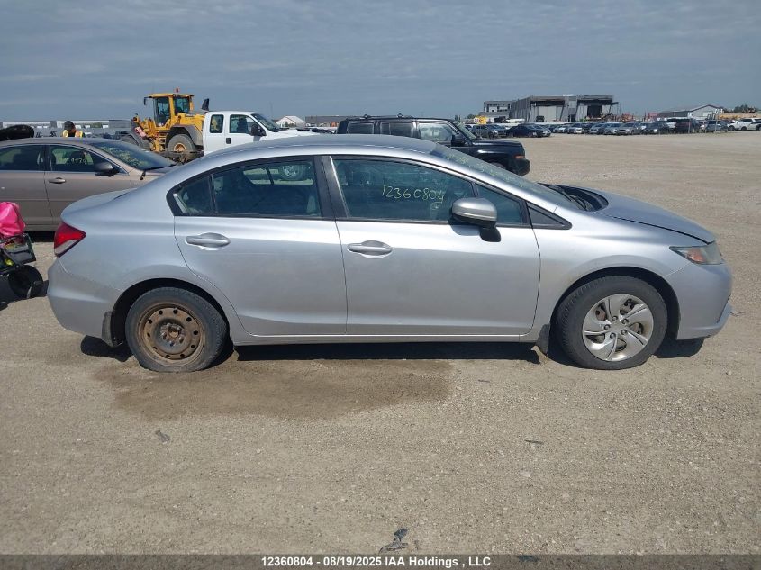 2014 Honda Civic Lx VIN: 2HGFB2F48EH017417 Lot: 12360804