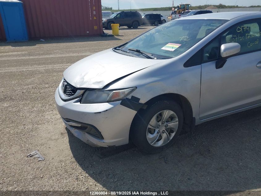 2014 Honda Civic Lx VIN: 2HGFB2F48EH017417 Lot: 12360804