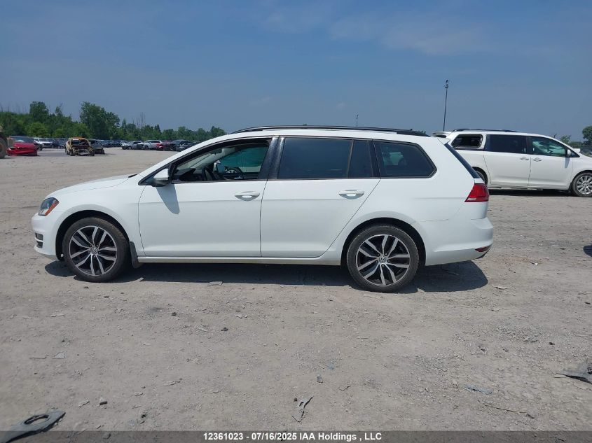 2017 Volkswagen Golf Sportwagen VIN: 3VW017AU7HM538451 Lot: 12361023