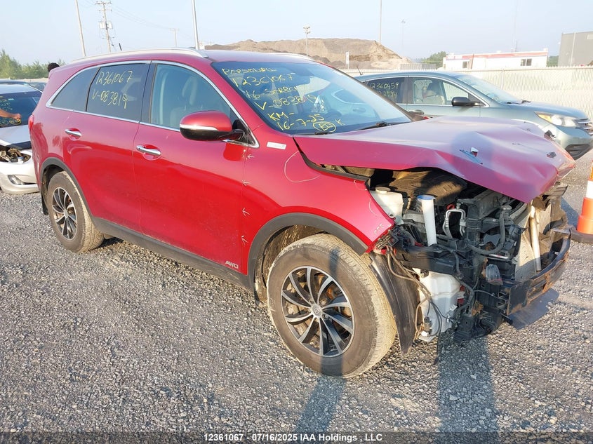 5XYPGDA18GG083819 2016 Kia Sorento Lx/L auction photo 1
