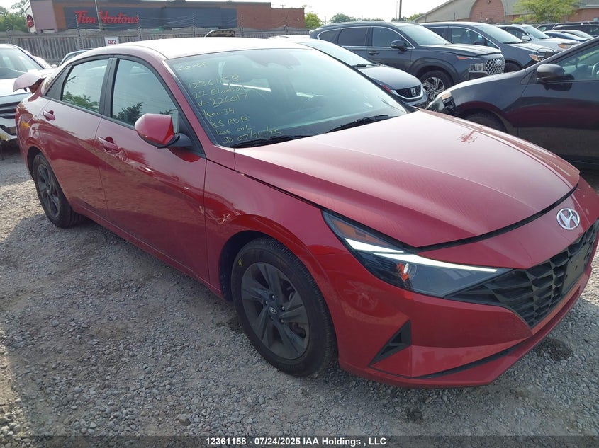KMHLM4AG1NU326017 2022 Hyundai Elantra Preferred Ivt auction photo 1