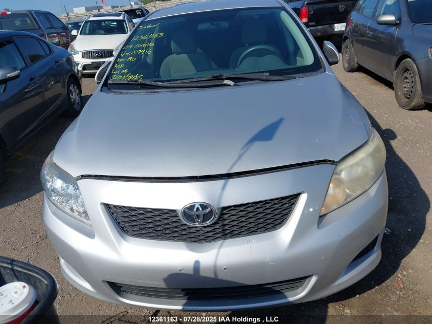 2009 Toyota Corolla VIN: 2T1BU40EX9C059916 Lot: 12361163