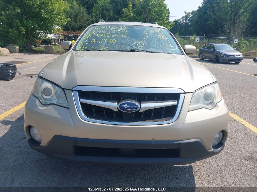 2008 Subaru Outback 2.5I VIN: 4S4BP61C487311090 Lot: 12361352