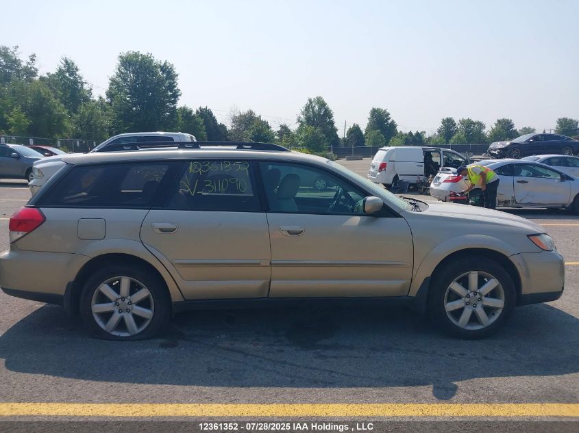 2008 Subaru Outback 2.5I VIN: 4S4BP61C487311090 Lot: 12361352