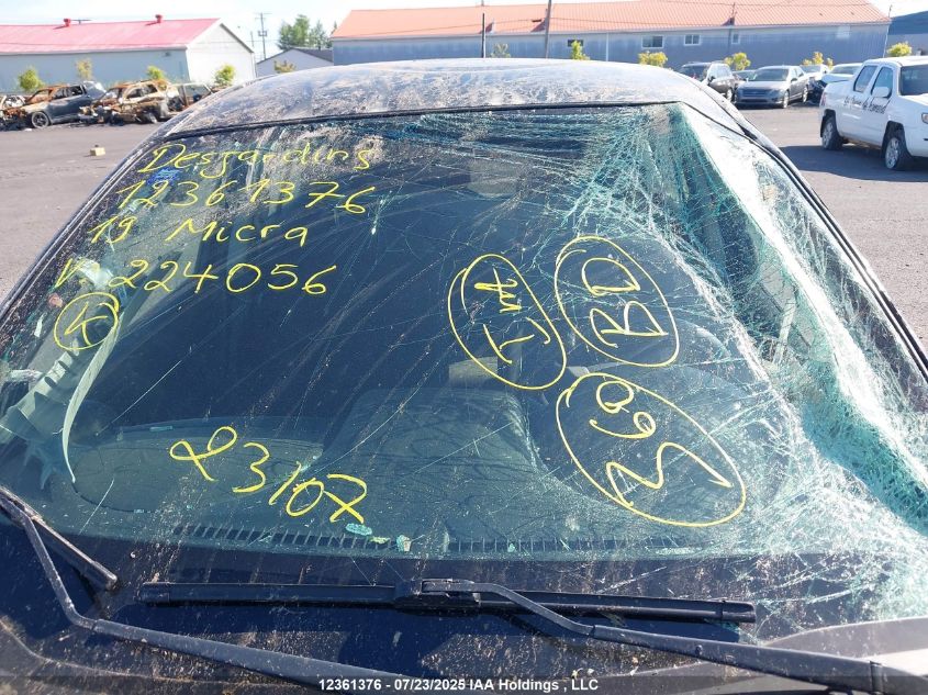 2019 Nissan Micra VIN: 3N1CK3CP2KL224056 Lot: 12361376