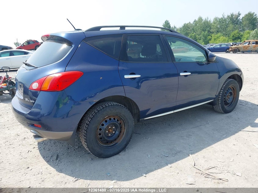 2009 Nissan Murano Sl VIN: JN8AZ18W59W103986 Lot: 12361480