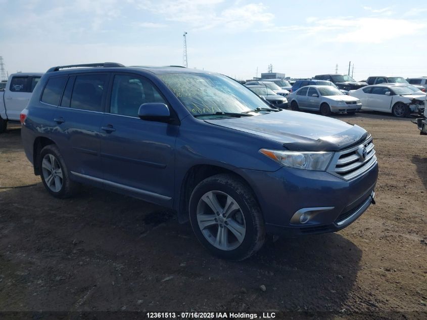 2012 Toyota Highlander Se VIN: 5TDBK3EH1CS162742 Lot: 12361513