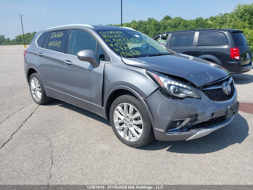 LRBFX3SX7KD033749 2019 Buick Envision Turbo 4P Ti auction photo 1