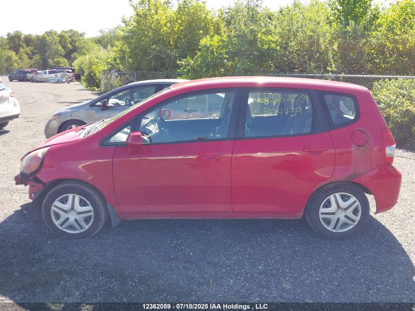 2008 Honda Fit VIN: JHMGD38448S804439 Lot: 12362059