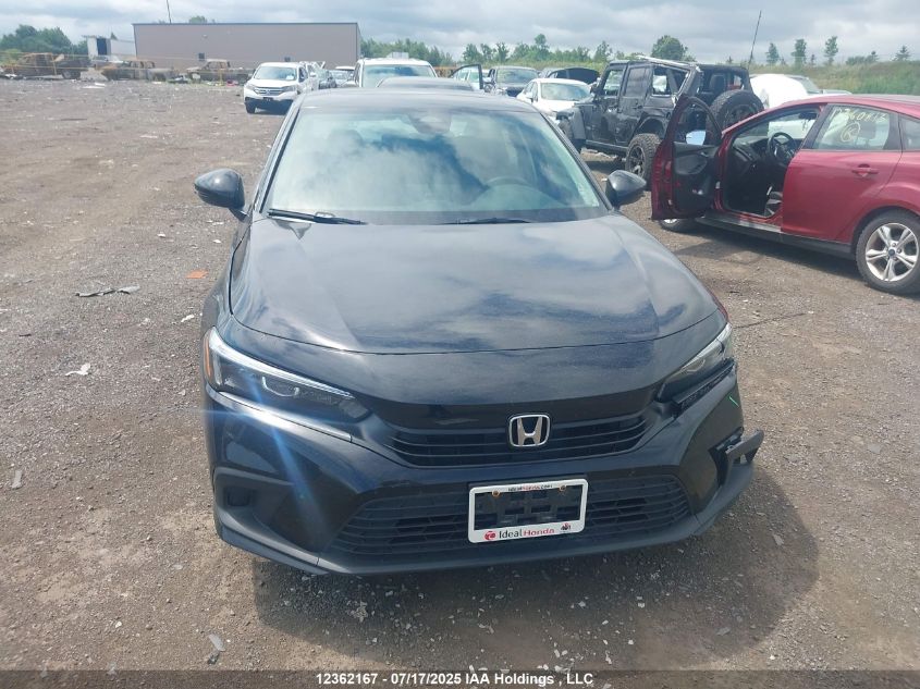 2022 Honda Civic Ex VIN: 2HGFE2F37NH129513 Lot: 12362167