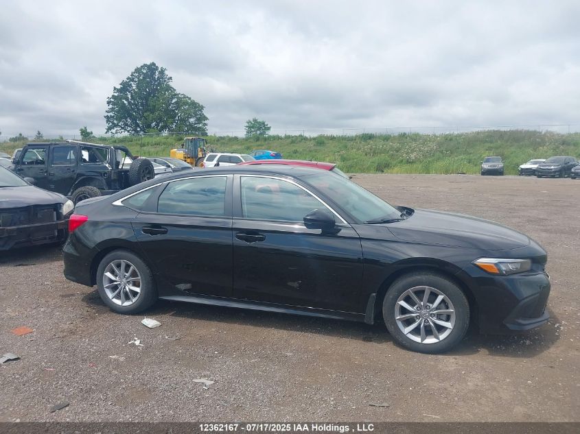 2022 Honda Civic Ex VIN: 2HGFE2F37NH129513 Lot: 12362167