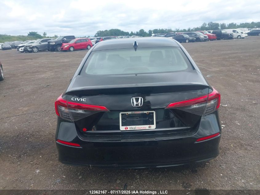 2022 Honda Civic Ex VIN: 2HGFE2F37NH129513 Lot: 12362167