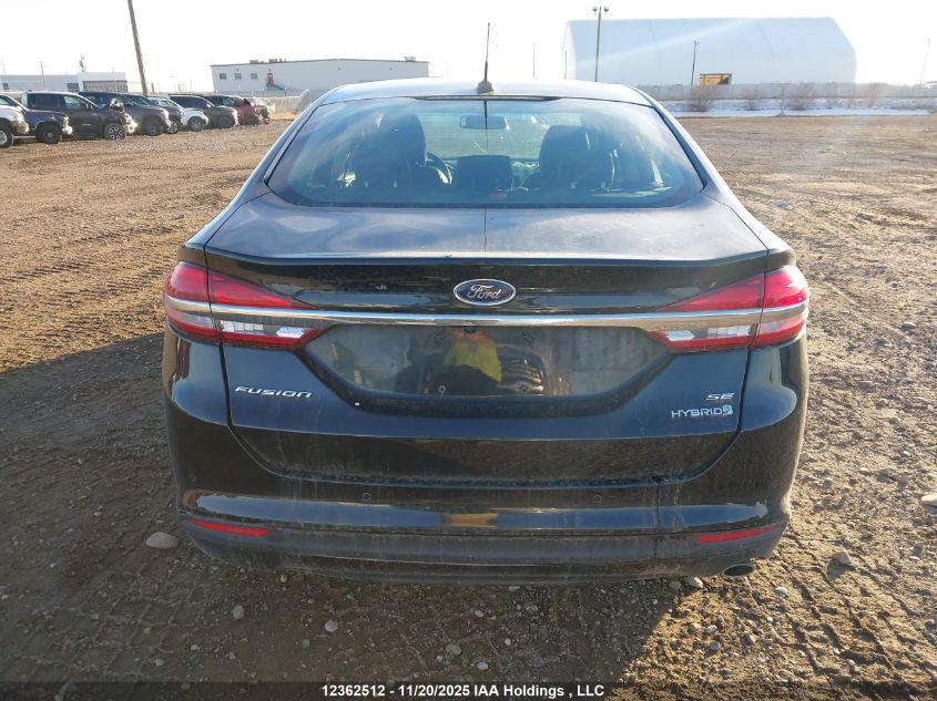 2017 Ford Fusion Se Hybrid VIN: 3FA6P0LU0HR127840 Lot: 12362512