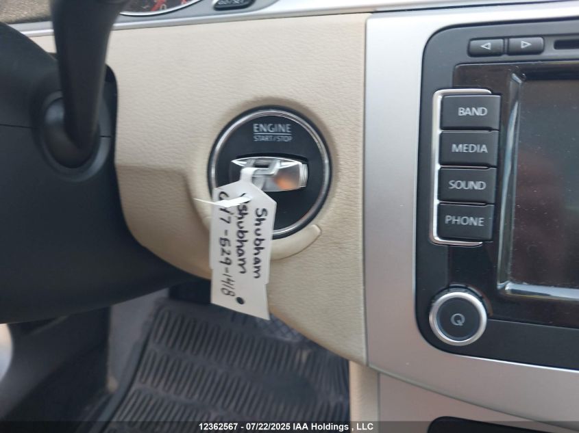 2011 Volkswagen Cc Sport VIN: WVWMN9AN6BE736397 Lot: 12362567