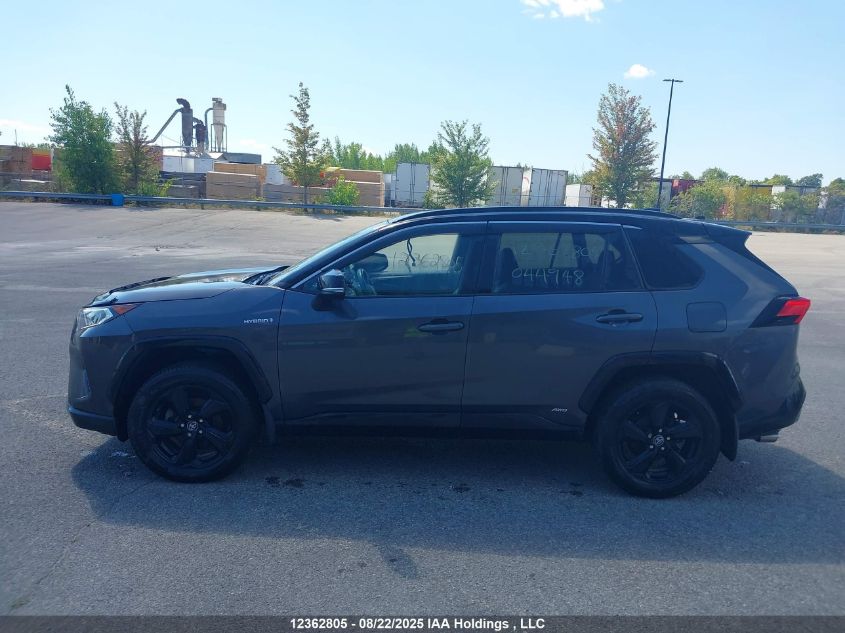 2019 Toyota Rav4 Xle/Xse VIN: 2T3RWRFV2KW044948 Lot: 12362805