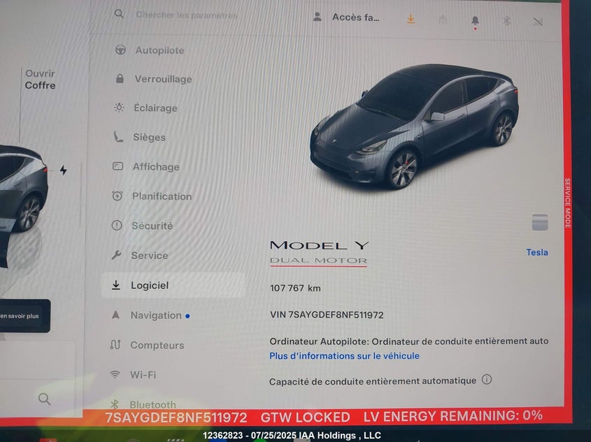 7SAYGDEF8NF511972 2022 TESLA MODEL Y photo no. 16