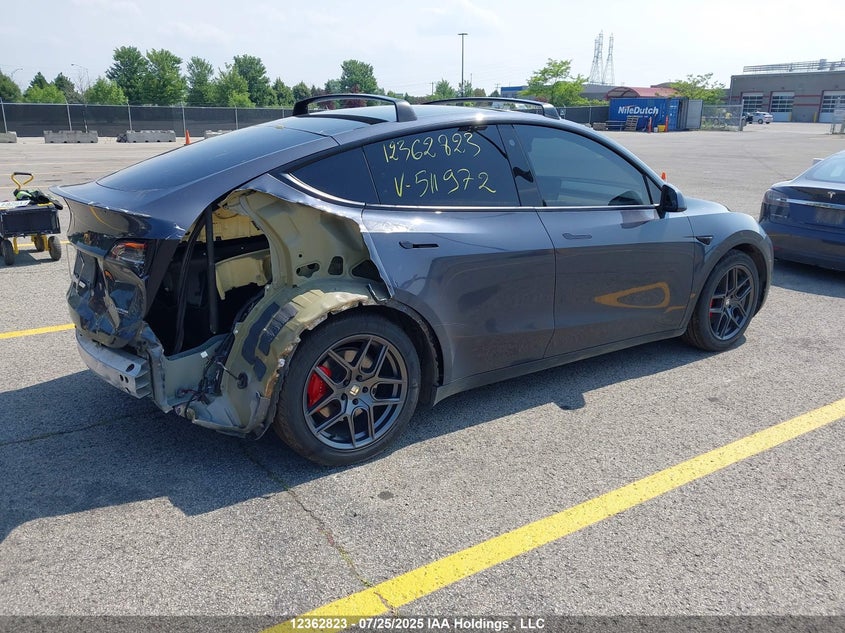 7SAYGDEF8NF511972 2022 TESLA MODEL Y photo no. 4