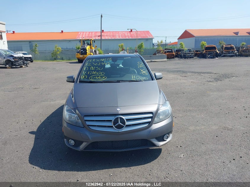 2013 Mercedes-Benz B250 VIN: WDDMH4EB6DJ131600 Lot: 12362942