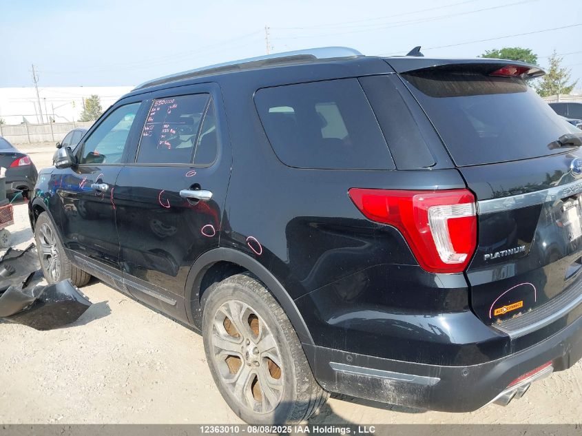 2018 Ford Explorer Platinum VIN: 1FM5K8HT1JGA74173 Lot: 12363010