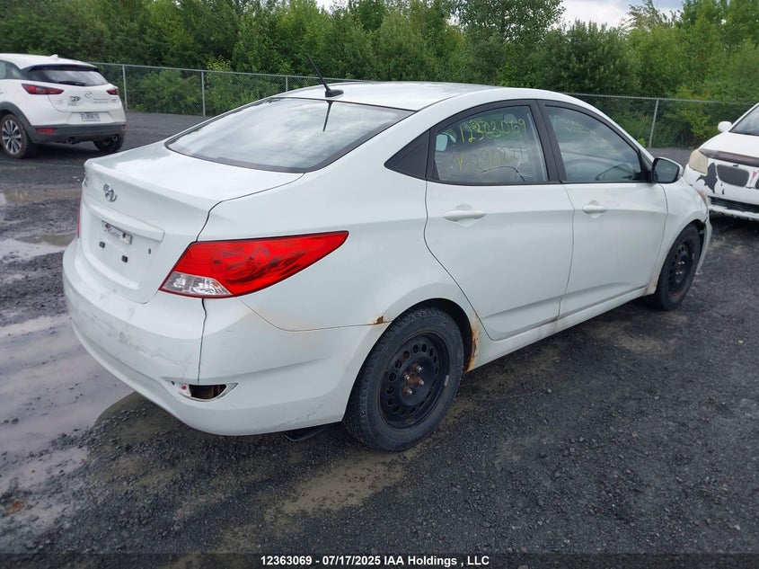 2013 Hyundai Accent VIN: KMHCU4AE6DU296221 Lot: 12363069