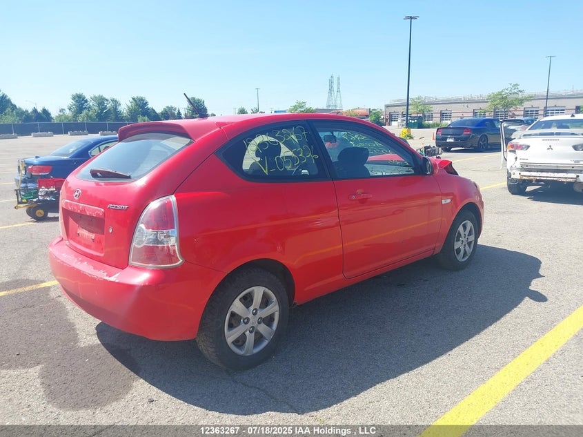 2008 Hyundai Accent VIN: KMHCN35C28U055326 Lot: 12363267