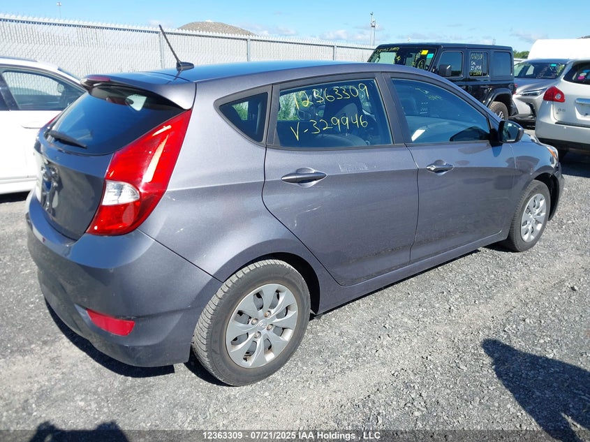 2017 Hyundai Accent VIN: KMHCT5AEXHU329946 Lot: 12363309
