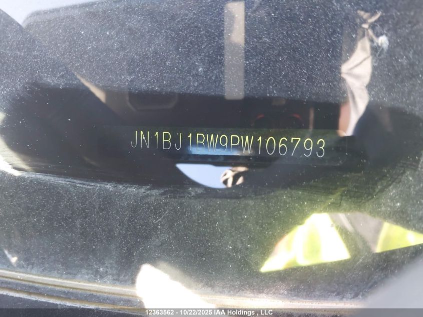 2023 Nissan Qashqai Sl/Sv VIN: JN1BJ1BW9PW106793 Lot: 12363562