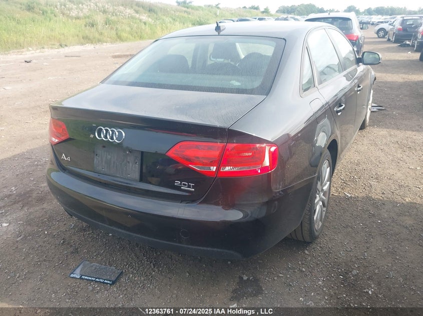 2012 Audi A4 2.0T VIN: WAUBFCFL2CN014335 Lot: 12363761