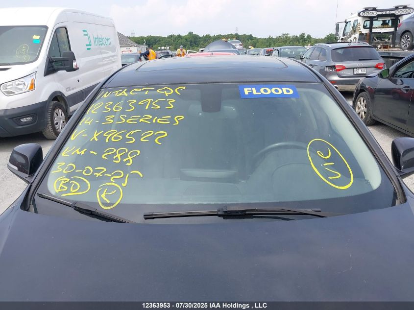 2014 BMW 3 Series VIN: WBA3D5C59EKX96522 Lot: 12363953