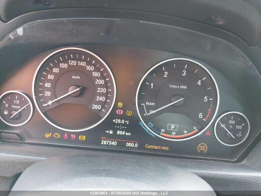 2014 BMW 3 Series VIN: WBA3D5C59EKX96522 Lot: 12363953