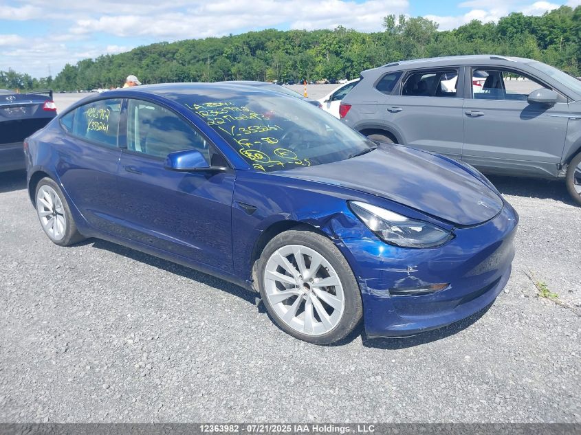 2022 TESLA MODEL 3 SEDAN | 5YJ3E1EA6NF353261