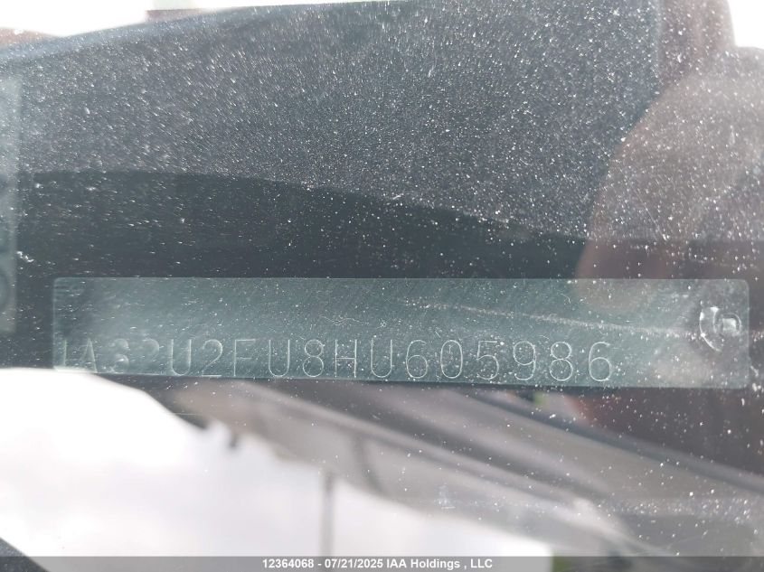 2017 Mitsubishi Lancer VIN: JA32U2FU8HU605986 Lot: 12364068