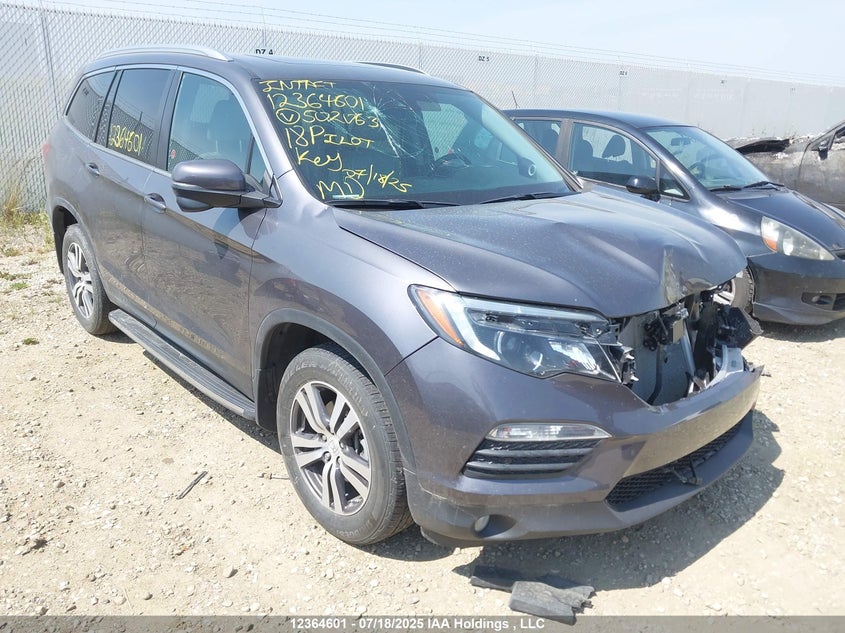 5FNYF6H8XJB502063 2018 Honda Pilot Exl auction photo 1