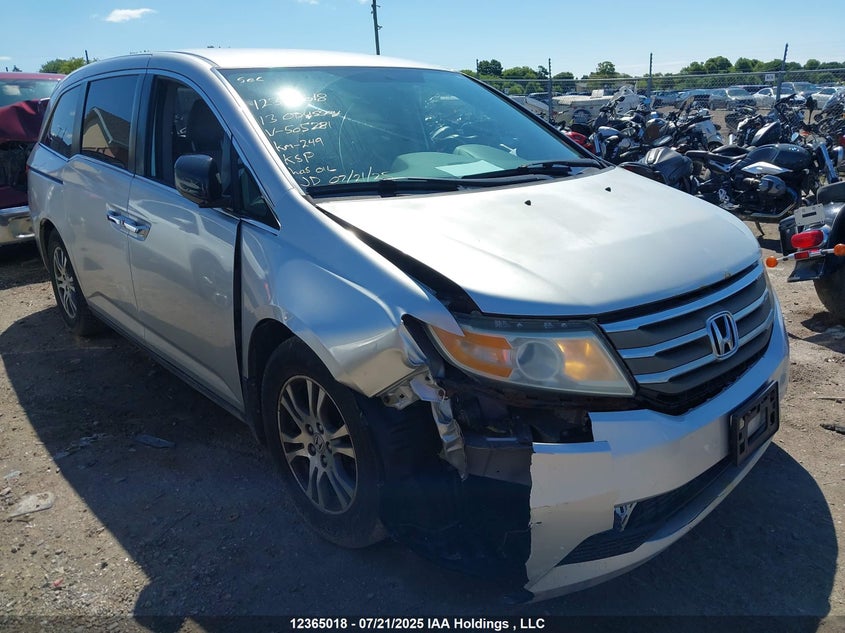 5FNRL5H41DB505281 2013 Honda Odyssey Ex auction photo 1