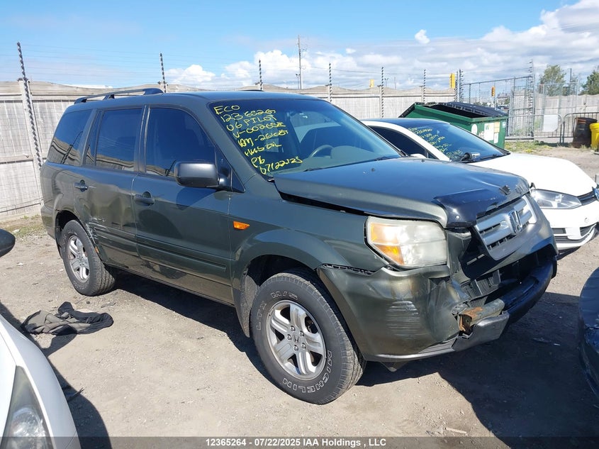 2HKYF18186H002658 2006 Honda Pilot Lx auction photo 1